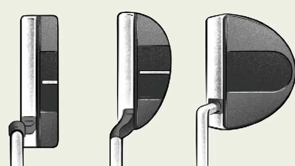 Examples of each putter head style